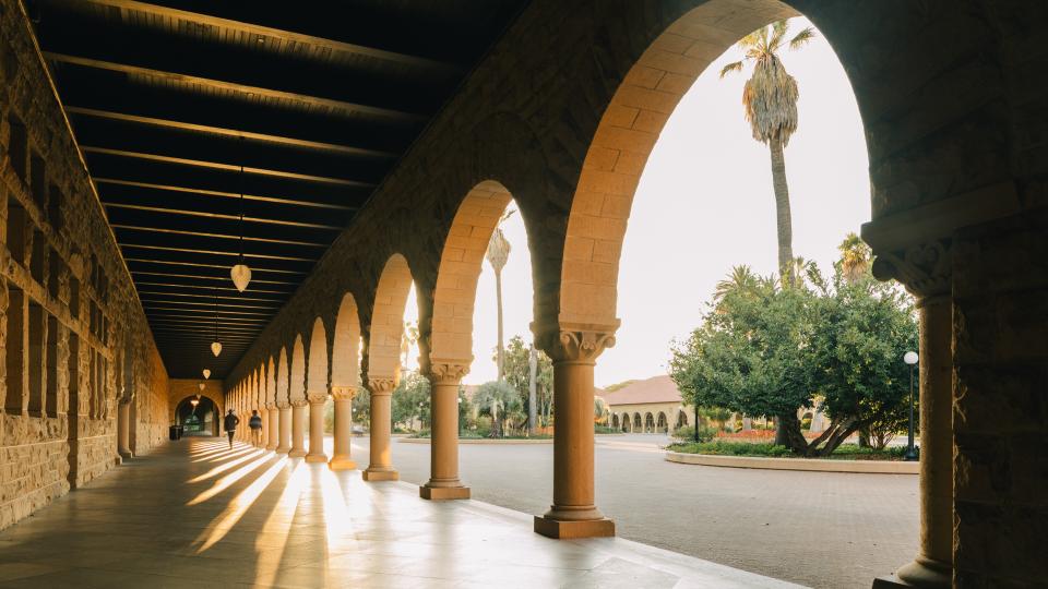 Memorial Quad on Stanford Campus