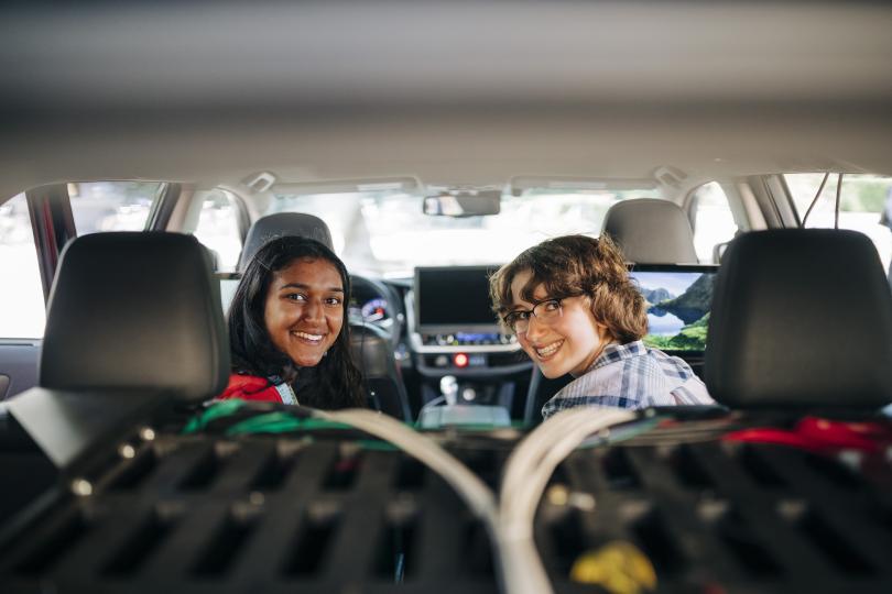 AI4ALL participants explore a self-driving car